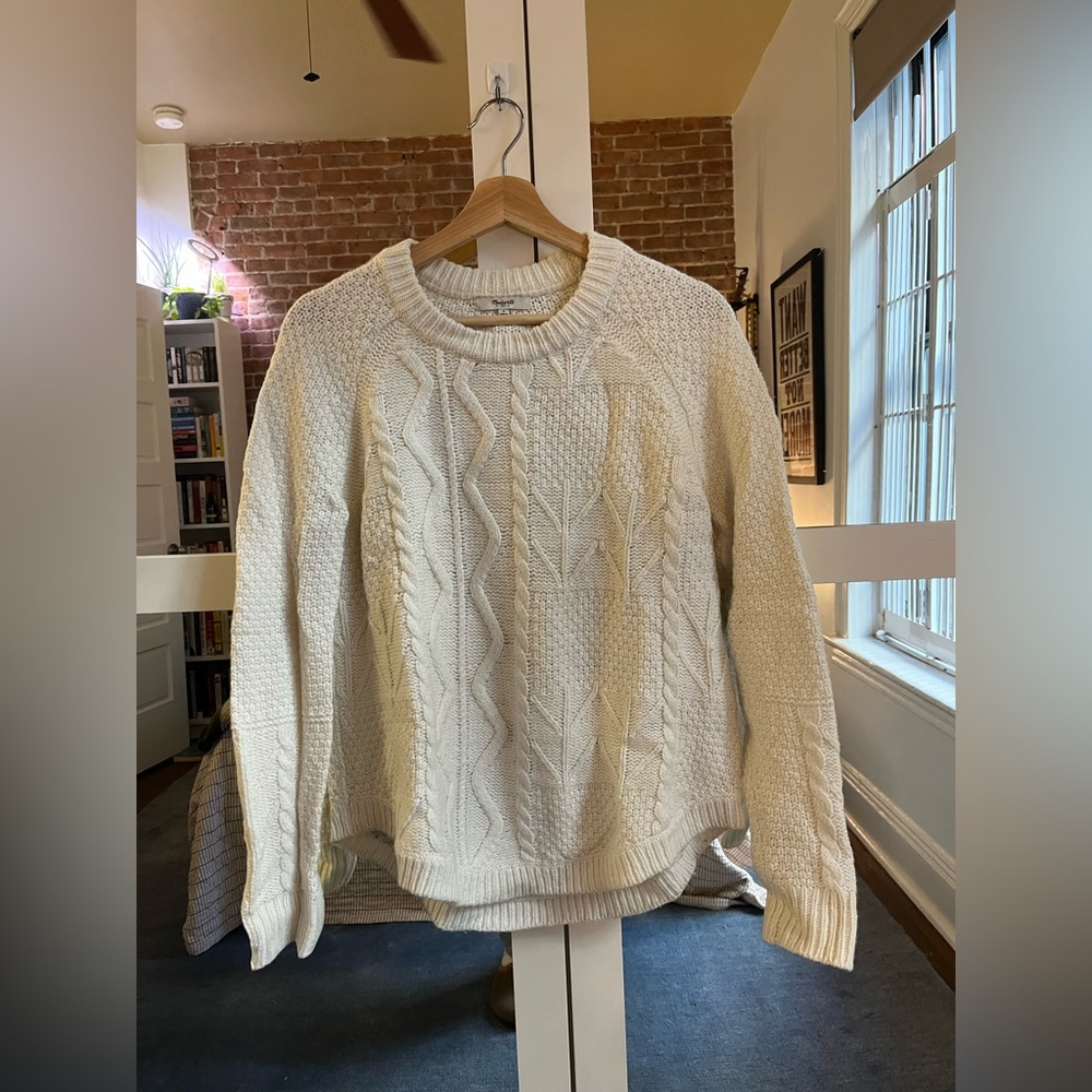 Madewell Wool Cable-Knit Sweater